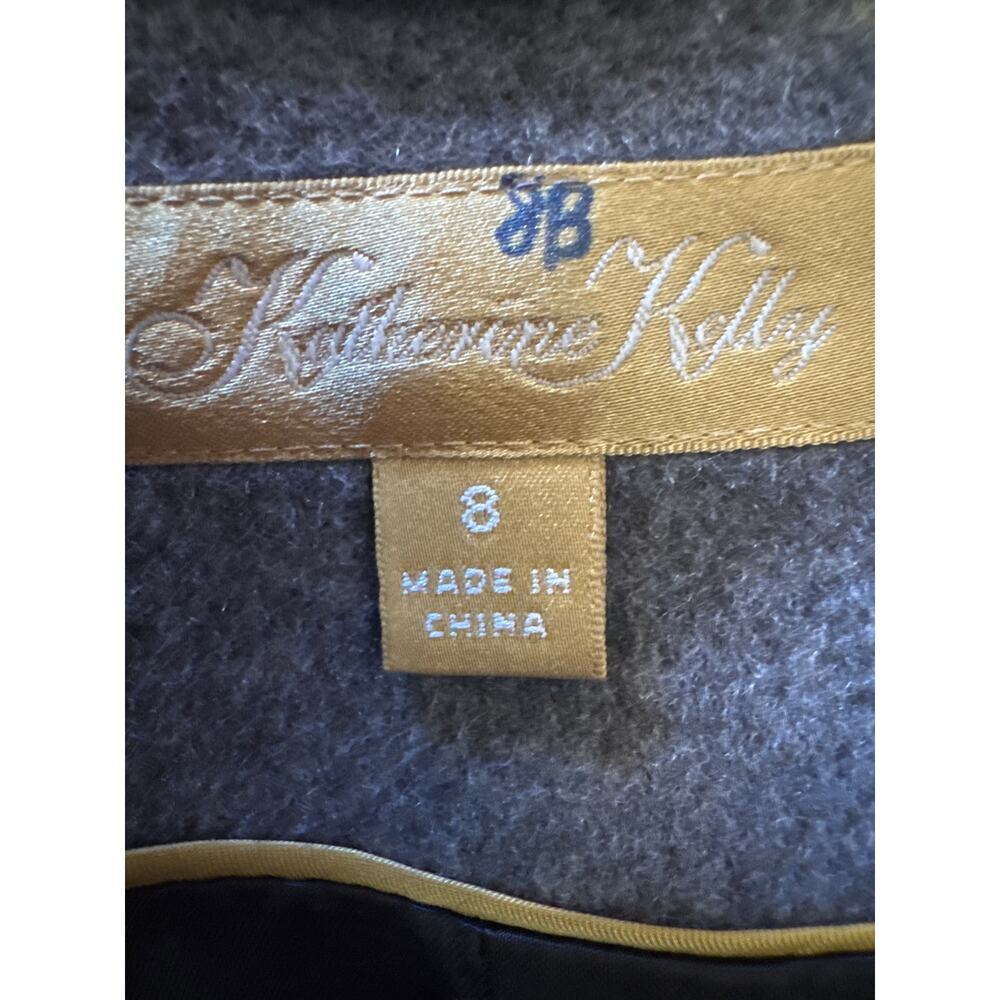 Katherine Kelly Cashmere Caccon Coat Gray 8 - Picture 8 of 13